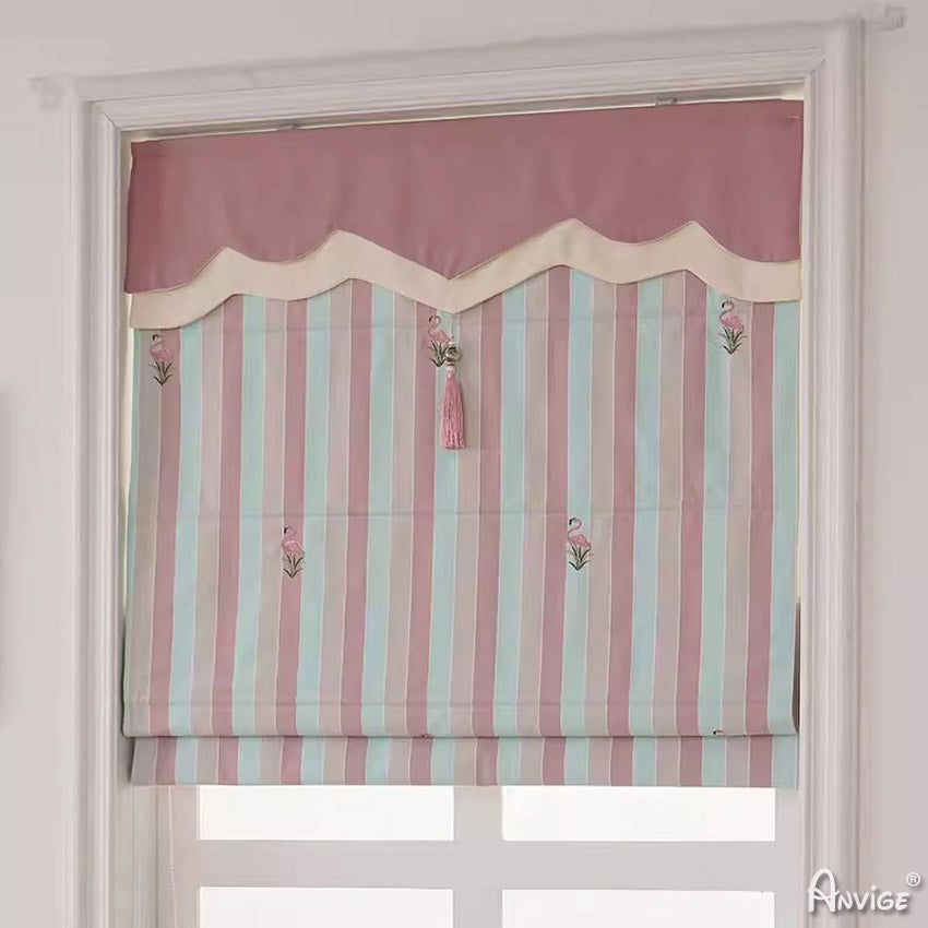 Anvige Home Textile Roman Shade Anvige Flat Roman Shades,Hardware For Installation Included,Window Treatment,Custom Roman Blinds,Style 106