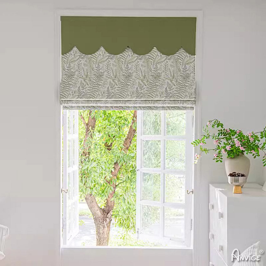 Anvige Home Textile Roman Shade Anvige Flat Roman Shades,Hardware For Installation Included,Window Treatment,Custom Roman Blinds,Style 324