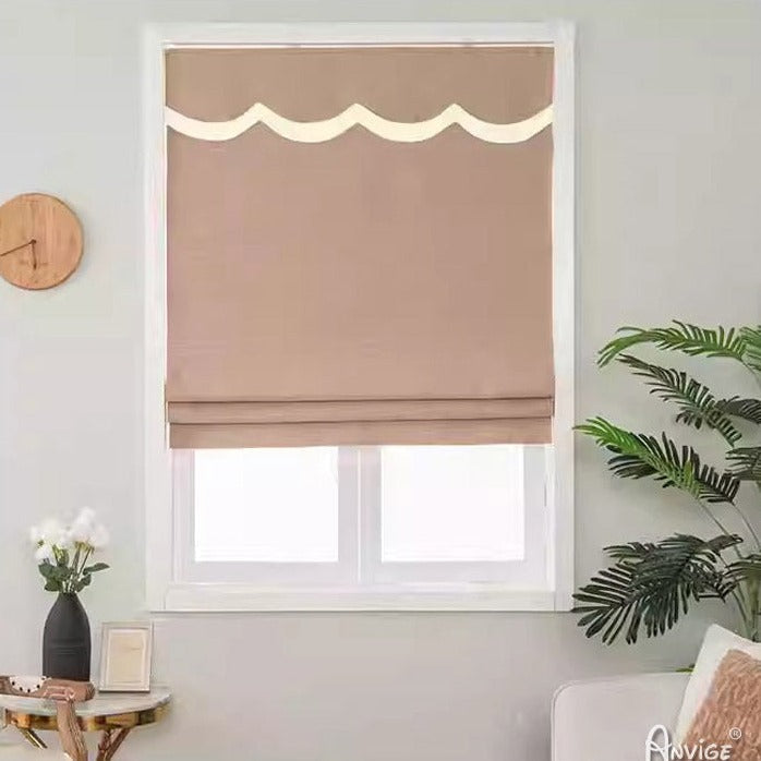 Anvige Home Textile Roman Shade Anvige Flat Roman Shades,Hardware For Installation Included,Window Treatment,Custom Roman Blinds,Style 338