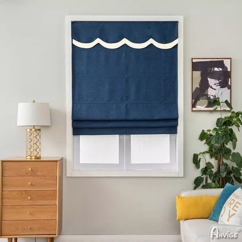 Anvige Home Textile Roman Shade Anvige Flat Roman Shades,Hardware For Installation Included,Window Treatment,Custom Roman Blinds,Style 341