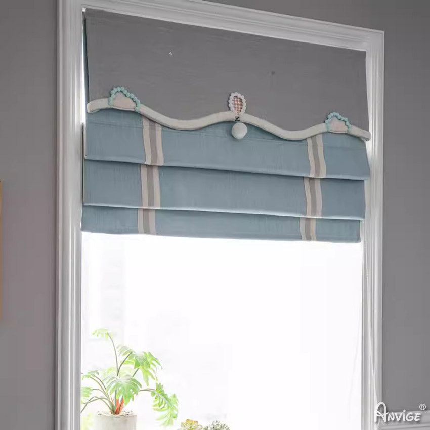 Anvige Home Textile Roman Shade Anvige Flat Roman Shades,Hardware For Installation Included,Window Treatment,Custom Roman Blinds,Style 370