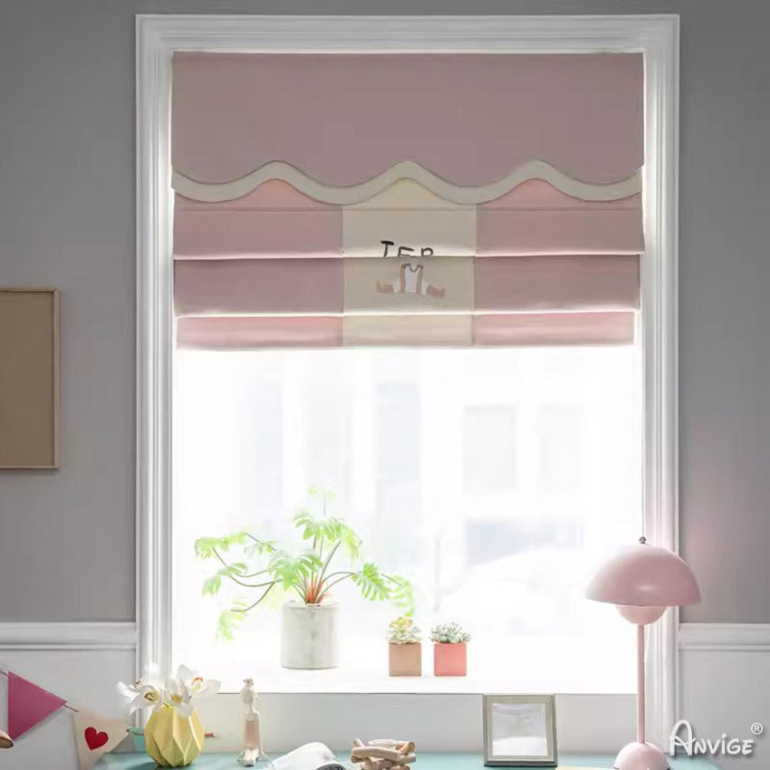 Anvige Home Textile Roman Shade Anvige Flat Roman Shades,Hardware For Installation Included,Window Treatment,Custom Roman Blinds,Style 380