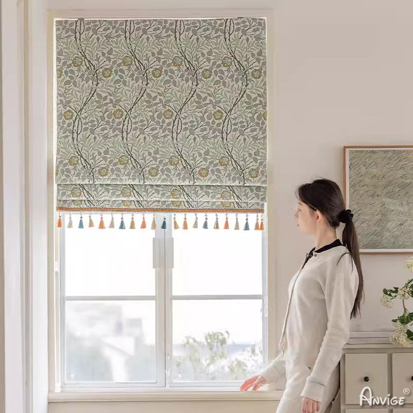 Anvige Home Textile Roman Shade Anvige Flat Roman Shades,Hardware For Installation Included,Window Treatment,Custom Roman Blinds,Style 61