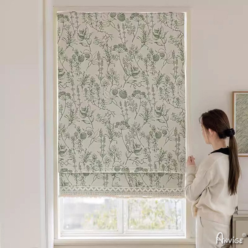 Anvige Home Textile Roman Shade Anvige Flat Roman Shades,Hardware For Installation Included,Window Treatment,Custom Roman Blinds,Style 64