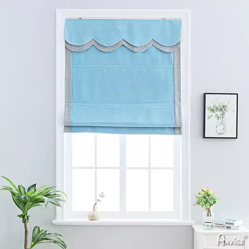 Anvige Home Textile Roman Shade Anvige Flat Roman Shades,Hardware For Installation Included,Window Treatment,Custom Roman Blinds,Style 84