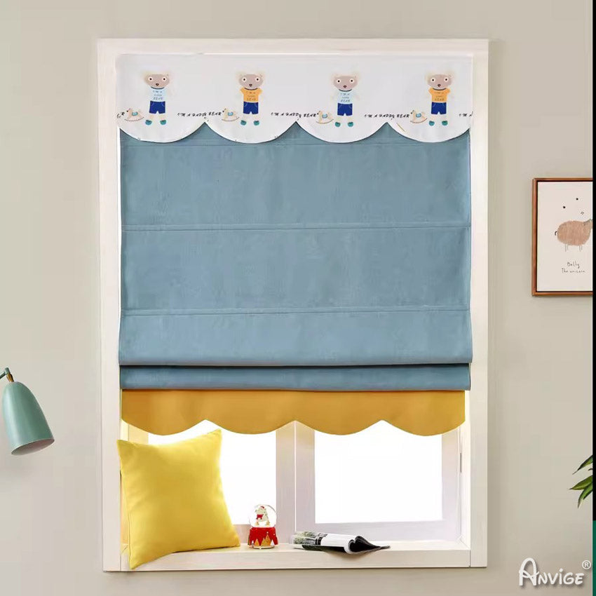 Anvige Home Textile Roman Shade Anvige Flat Roman Shades,Hardware For Installation Included,Window Treatment,Custom Roman Blinds,Style 89