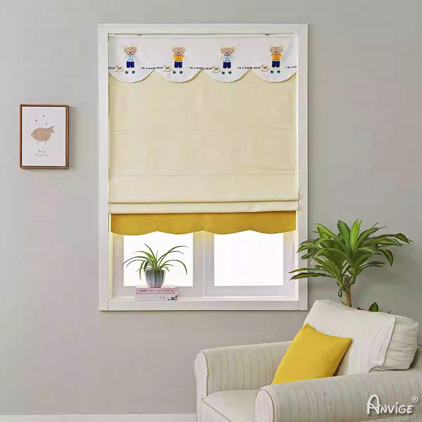 Anvige Home Textile Roman Shade Anvige Flat Roman Shades,Hardware For Installation Included,Window Treatment,Custom Roman Blinds,Style 99