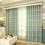ANVIGE European Jacquard Customized Curtains Luxury Valance,Blackout and Sheer Window Curtain With Grommet Top,52''Wx84''L,1 Panel