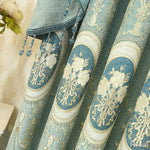 Anvige Home Textile Luxury Curtain ANVIGE New Arrival Embroidered Curtain With Valance,Custom Made Blackout Window Drapes For Living Room