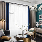 ANVIGE Modern Herringbone Wave Jaquard,Grommet Window Curtain Blackout Curtains For Living Room,52''Wx63''L,1 Panel