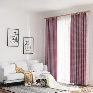 ANVIGE Modern High Quality Purple Striped,Grommet Window Curtain Blackout Curtains For Living Room,52''Wx63''L,1 Panel