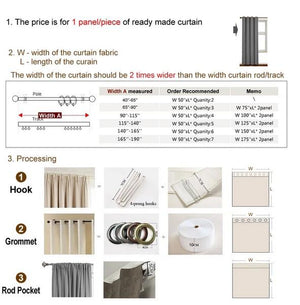 ANVIGE Modern High Quality White Striped,Grommet Window Curtain Blackout Curtains For Living Room,52''Wx63''L,1 Panel