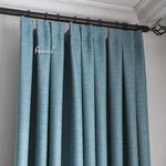 ANVIGE Modern Solid Blue Color Curtain,Grommet Window Curtain Blackout Curtains For Living Room,52''Wx63''L,1 Panel