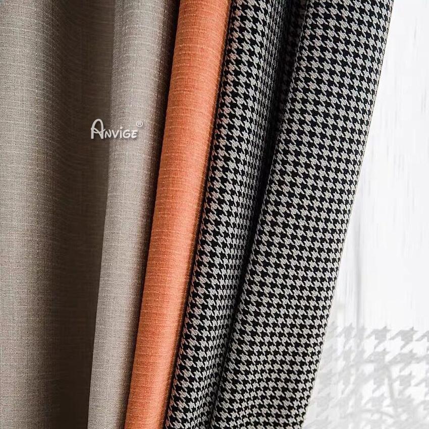 ANVIGE New Arrival Fashion Houndstooth Curtains,Grommet Window Curtain Blackout Curtains For Living Room,52''Wx63''L,1 Panel