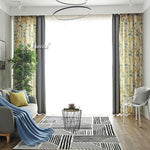 ANVIGE American Pastoral Leaves Printed,Grommet Window Curtain Blackout Curtains For Living Room,52''Wx63''L,1 Panel