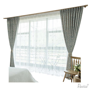 ANVIGE Pastoral Floret Petal Jacquard ,Grommet Window Curtain Blackout Curtains For Living Room,52''Wx63''L,1 Panel
