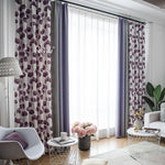 ANVIGE Pastoral Fruits Printed,Grommet Window Curtain Blackout Curtains For Living Room,52''Wx63''L,1 Panel