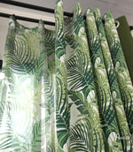 ANVIGE Tropical Green Banana Leaves Printed,Grommet Window Curtain Blackout Curtains For Living Room,52''Wx63''L,1 Panel