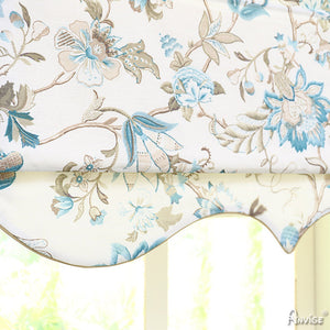 Anvige Home Textile Roman Shade Anvige Flat Roman Shades,Hardware For Installation Included,Window Treatment,Custom Roman Blinds,Blue Flowers