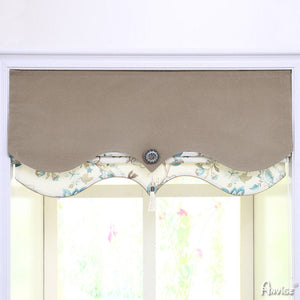 Anvige Home Textile Roman Shade Anvige Flat Roman Shades,Hardware For Installation Included,Window Treatment,Custom Roman Blinds,Blue Flowers