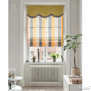 Anvige Home Textile Roman Shade Anvige Flat Roman Shades,Hardware For Installation Included,Window Treatment,Custom Roman Blinds,Cartoon Embroidered Fabric