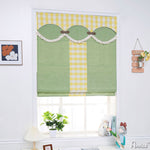 Anvige Home Textile Roman Shade Anvige Flat Roman Shades,Hardware For Installation Included,Window Treatment,Custom Roman Blinds,Cartoon Green Color