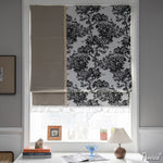 Anvige Home Textile Roman Shade Anvige Flat Roman Shades,Hardware For Installation Included,Window Treatment,Custom Roman Blinds, Garden Trees and Plaid Pattern