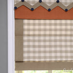 Anvige Home Textile Roman Shade Anvige Flat Roman Shades,Hardware For Installation Included,Window Treatment,Custom Roman Blinds,Modern Plaid