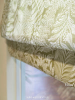 Anvige Home Textile Roman Shade Anvige Flat Roman Shades,Hardware For Installation Included,Window Treatment,Custom Roman Blinds,Printed Green Leaves