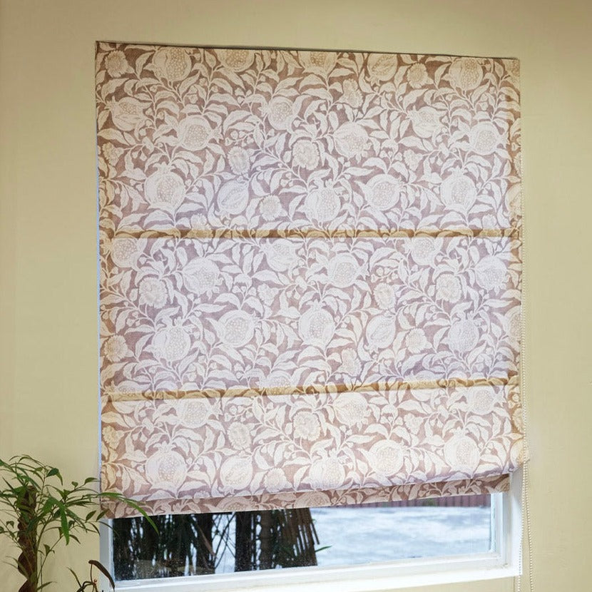 Anvige Home Textile Roman Shade Anvige Flat Roman Shades,Hardware For Installation Included,Window Treatment,Custom Roman Blinds,Printed Pomegranate