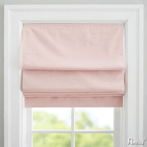 Anvige Home Textile Roman Shade Anvige Flat Roman Shades,Hardware For Installation Included,Window Treatment,Custom Roman Blinds,Solid Pink Color