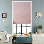 Anvige Home Textile Roman Shade Anvige Flat Roman Shades,Hardware For Installation Included,Window Treatment,Custom Roman Blinds,Solid Pinkish Purple Color