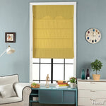 Anvige Home Textile Roman Shade Anvige Flat Roman Shades,Hardware For Installation Included,Window Treatment,Custom Roman Blinds,Solid Turmeric Color