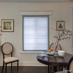 Anvige Home Textile Roman Shade Anvige Flat Roman Shades,Hardware For Installation Included,Window Treatment,Custom Roman Blinds,White With Light Grey Border Trims