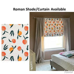 Anvige Home Textile Roman Shade Anvige Flat Sheer Roman Shades,Hardware For Installation Included,Window Treatment,Custom Roman Blinds,Pastoral Fruits Printed Fabric