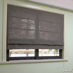 ANVIGE Modern Brown Color Roman Shades ,Easy Install Washable Curtains ,Customized Window Curtain Drape, 24"W X 64"H