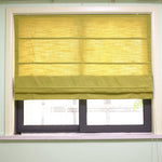 ANVIGE Modern Turmeric Color Roman Shades ,Easy Install Washable Curtains ,Customized Window Curtain Drape, 24"W X 64"H