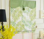 ANVIGE Pastoral Banana Leaves With Green Valance Printed Customized Roman Shades ,Easy Install Washable Curtains ,Customized Window Curtain Drape, 24"W X 64"H