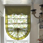 ANVIGE Pastoral Flower and Bird Printed Customized Roman Shades ,Easy Install Washable Curtains ,Customized Window Curtain Drape, 24"W X 64"H