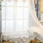 ANVIGE Luxury Geometric Chenille Fabric Emboridered Curtains,Customized Valance,Window Treatment For Living Room blackout roman shades custom roman shades flat roman shades Curtains