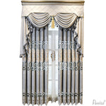 ANVIGE Luxury Geometric Chenille Fabric Emboridered Curtains,Customized Valance,Window Treatment For Living Room blackout roman shades custom roman shades flat roman shades Curtains