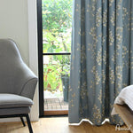 ANVIGE High Qulaity Thickning Fabric Flowers Printing,Grommet Window Curtain Blackout Curtains For Living Room,52''Wx63''L,1 Panel blackout roman shades custom roman shades flat roman shades Curtains