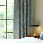ANVIGE High Qulaity Thickning Fabric Flowers Printing,Grommet Window Curtain Blackout Curtains For Living Room,52''Wx63''L,1 Panel blackout roman shades custom roman shades flat roman shades Curtains