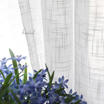 Custom Curtains Drapes ANVIGE Modern Nordic Cotton Linen White Color Curtain,Grommet Window Curtain Sheer Curtains For Living Room,52''Wx63''L,1 Panel Anvige Home Textile Sheer Curtain blackout roman shades custom roman shades flat roman shades Curtains