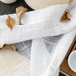 Custom Curtains Drapes ANVIGE Modern Nordic Cotton Linen White Color Curtain,Grommet Window Curtain Sheer Curtains For Living Room,52''Wx63''L,1 Panel Anvige Home Textile Sheer Curtain blackout roman shades custom roman shades flat roman shades Curtains